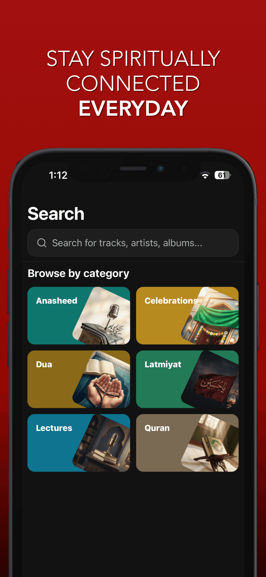 Rawda mobile app category browser